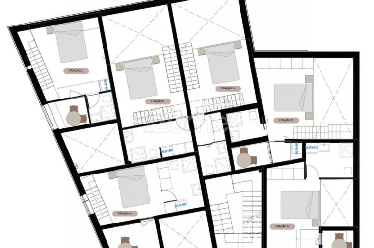 Apartamento T1 para Venda em Marrazes e Barosa Planta 2