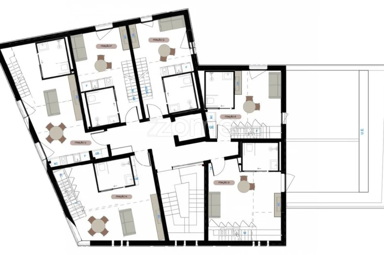 Apartamento T1 para Venda em Marrazes e Barosa Planta 1