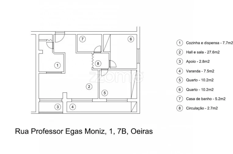 Apartamento T2 para Arrendamento em Oeiras e São Julião da Barra, Paço de Arcos e Caxias Foto 33
