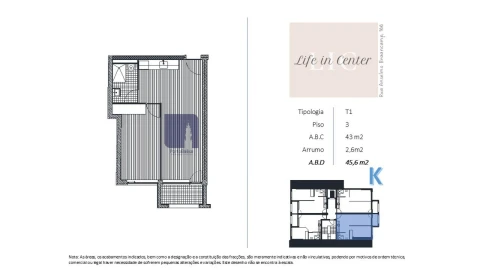 Apartamento T1 para Venda em Bonfim