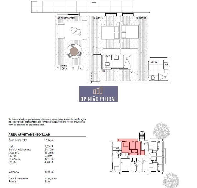 Apartamento T2 para Venda em Gondomar (São Cosme), Valbom e Jovim Foto 11