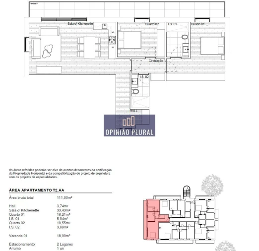 Apartamento T2 para Venda em Gondomar (São Cosme), Valbom e Jovim Foto 11