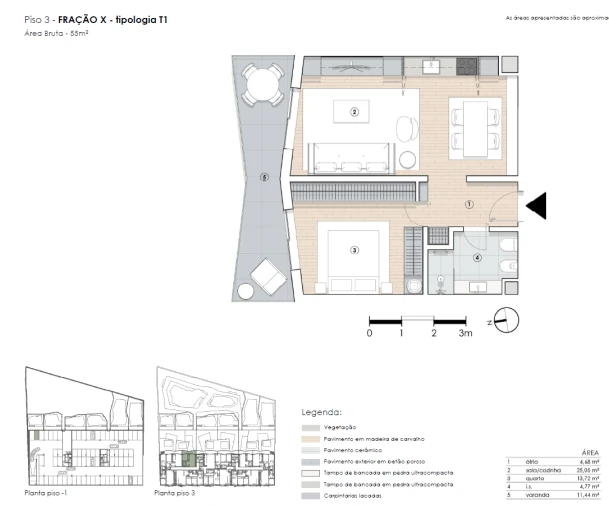 Apartamento T1 para Venda em Paranhos Foto 12