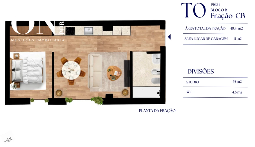 Apartamento T0 para Venda em Paranhos Foto 6