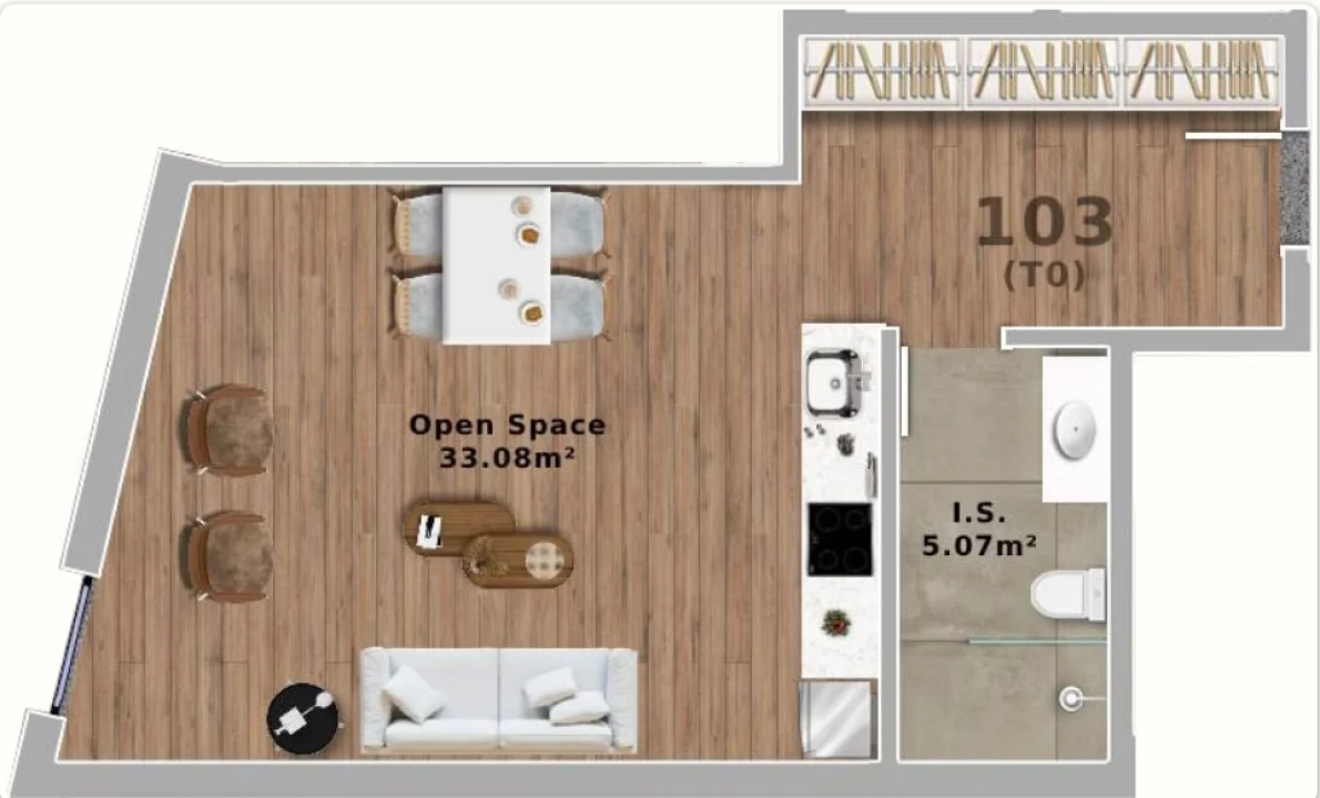 Apartamento T0 para Venda em Santa Marinha e São Pedro da Afurada Foto 18