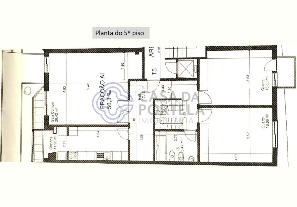 Apartamento T5 para Venda em Mafamude e Vilar do Paraíso Foto 49