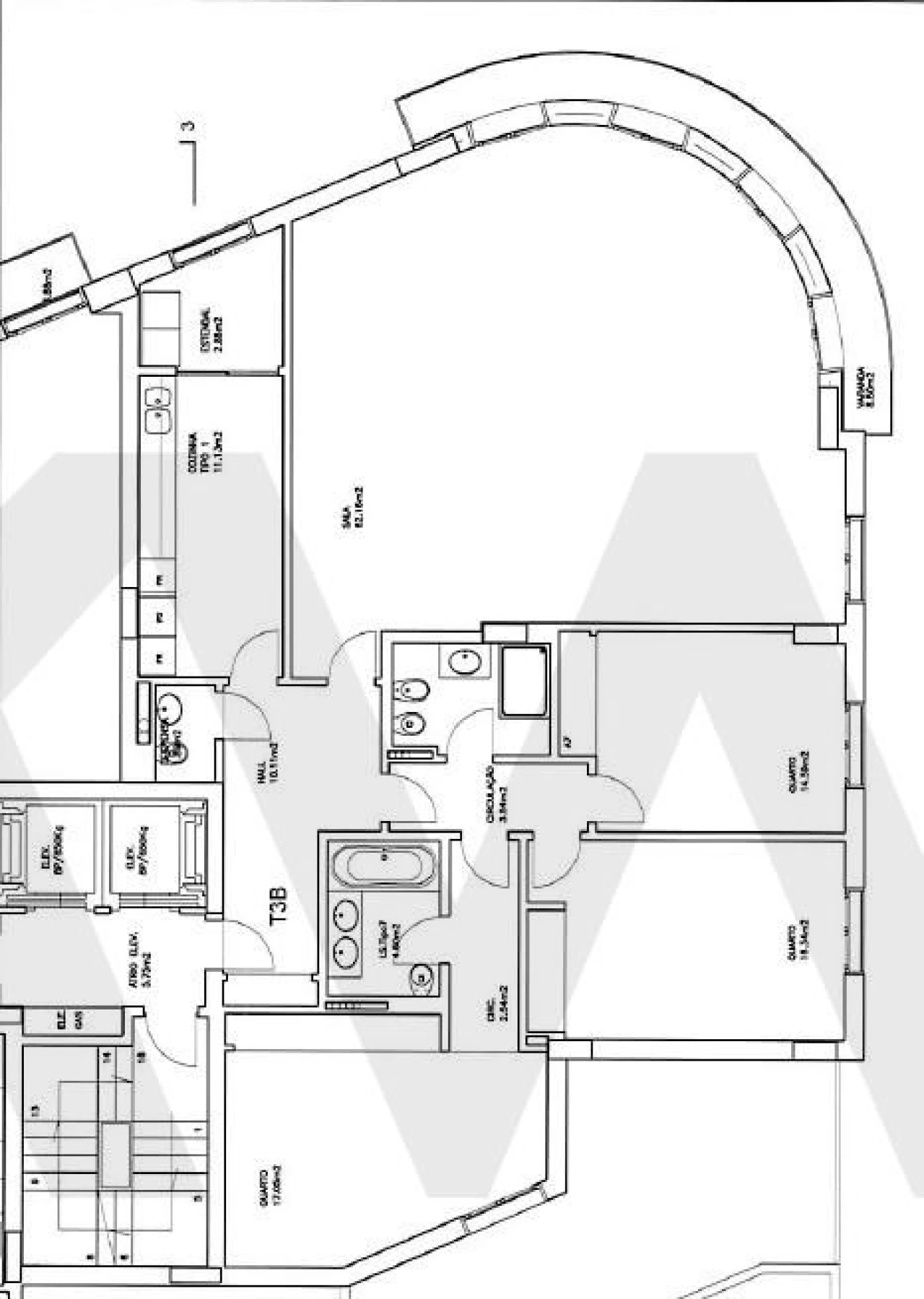 Apartamento T3 para Arrendamento em Campo de Ourique Foto 49