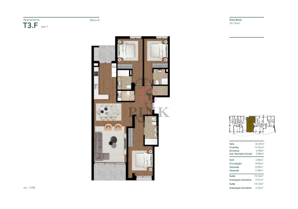 Apartamento T3 para Venda em Funchal (Santa Luzia) Foto 14