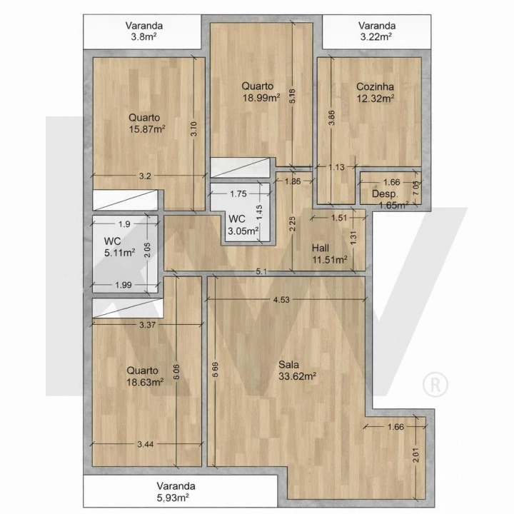 Apartamento T3 para Venda em Olhão Foto 22