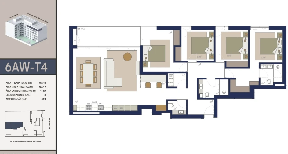 Apartamento T4 para Venda em Matosinhos e Leça da Palmeira Foto 24