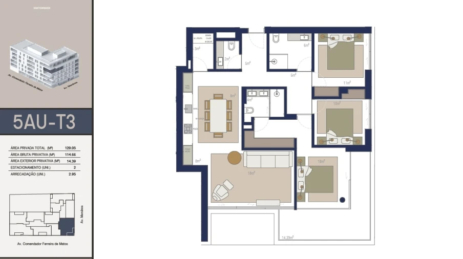 Apartamento T3 para Venda em Matosinhos e Leça da Palmeira Foto 25