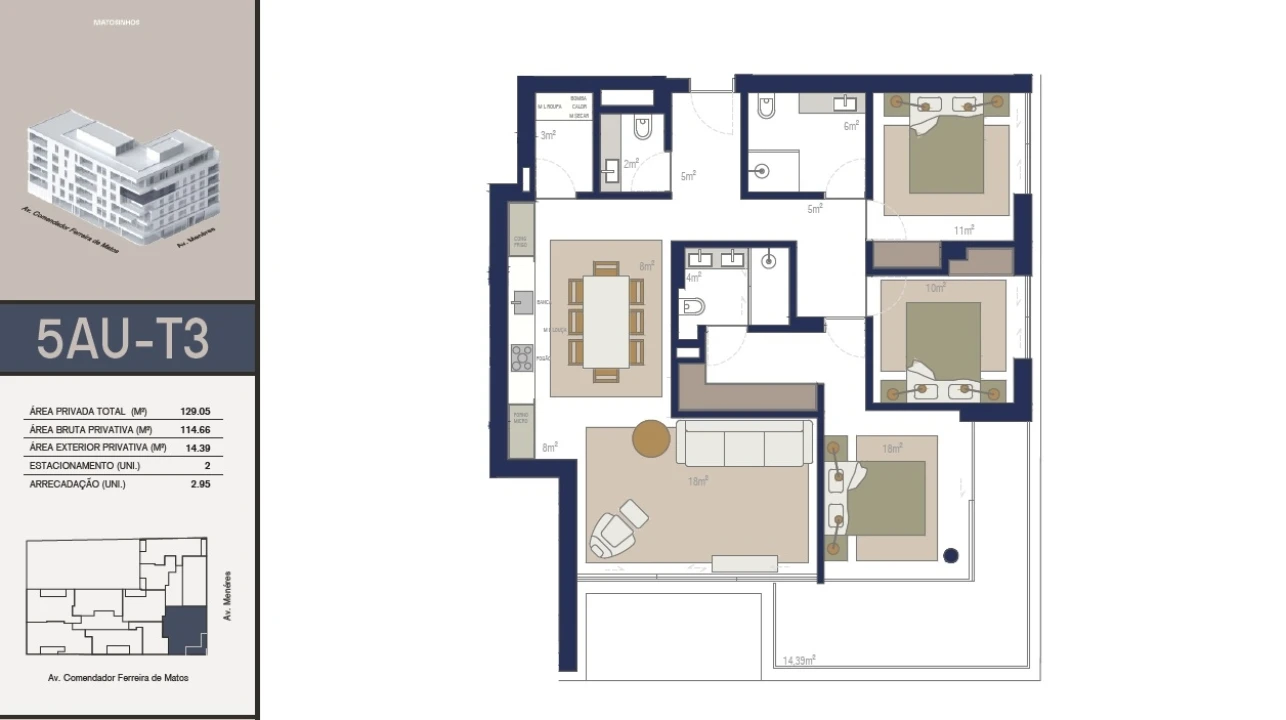 Apartamento T3 para Venda em Matosinhos e Leça da Palmeira Foto 25