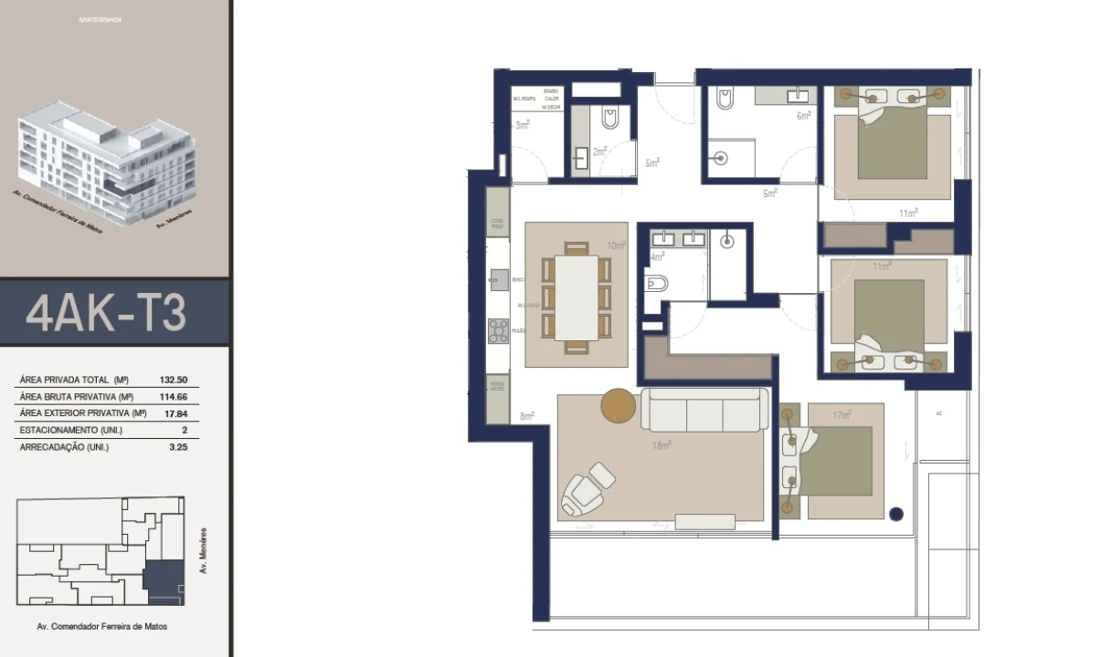Apartamento T3 para Venda em Matosinhos e Leça da Palmeira Foto 25