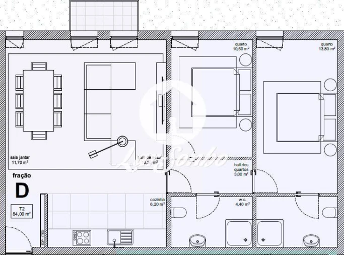 Apartamento T2 para Venda em Tamel (São Verissimo) Foto 4