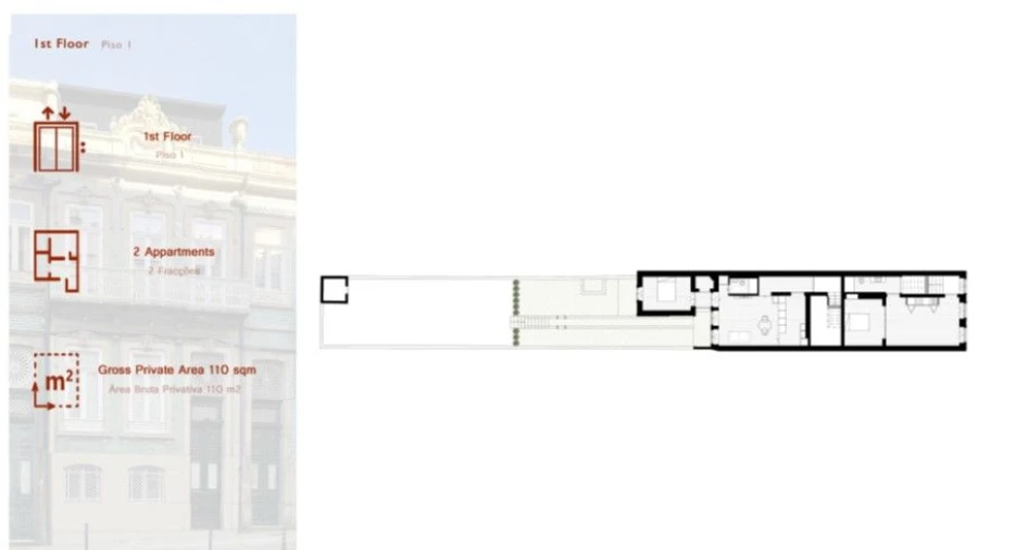 Apartamento T1 para Venda em Cedofeita, Santo Ildefonso, Sé, Miragaia, São Nicolau e Vitória Foto 16