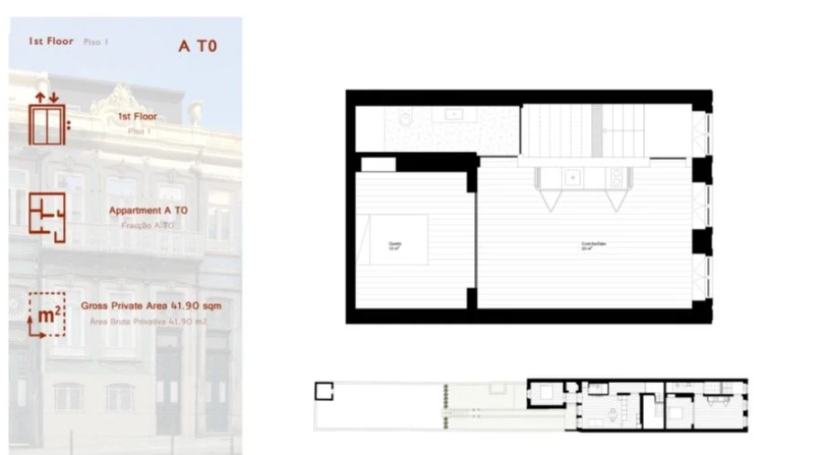 Apartamento T1 para Venda em Cedofeita, Santo Ildefonso, Sé, Miragaia, São Nicolau e Vitória Foto 15