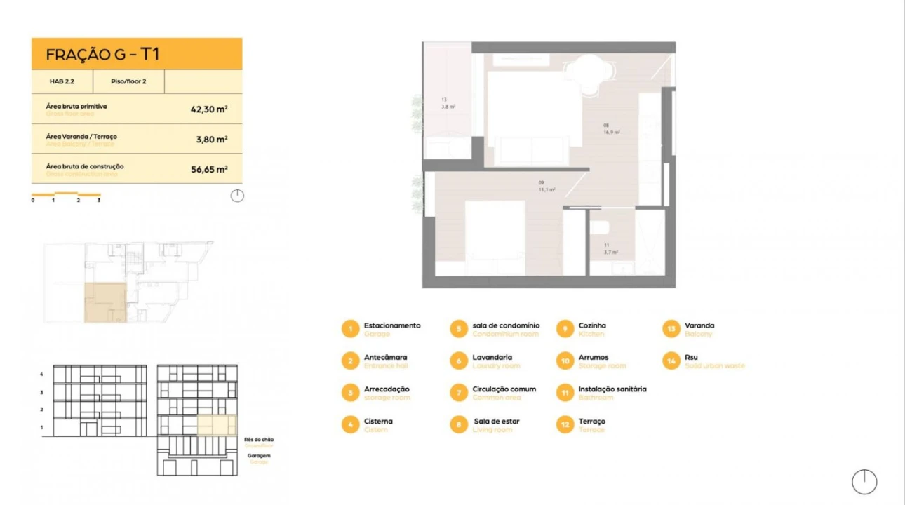 Apartamento T1 para Venda em Matosinhos e Leça da Palmeira Foto 17