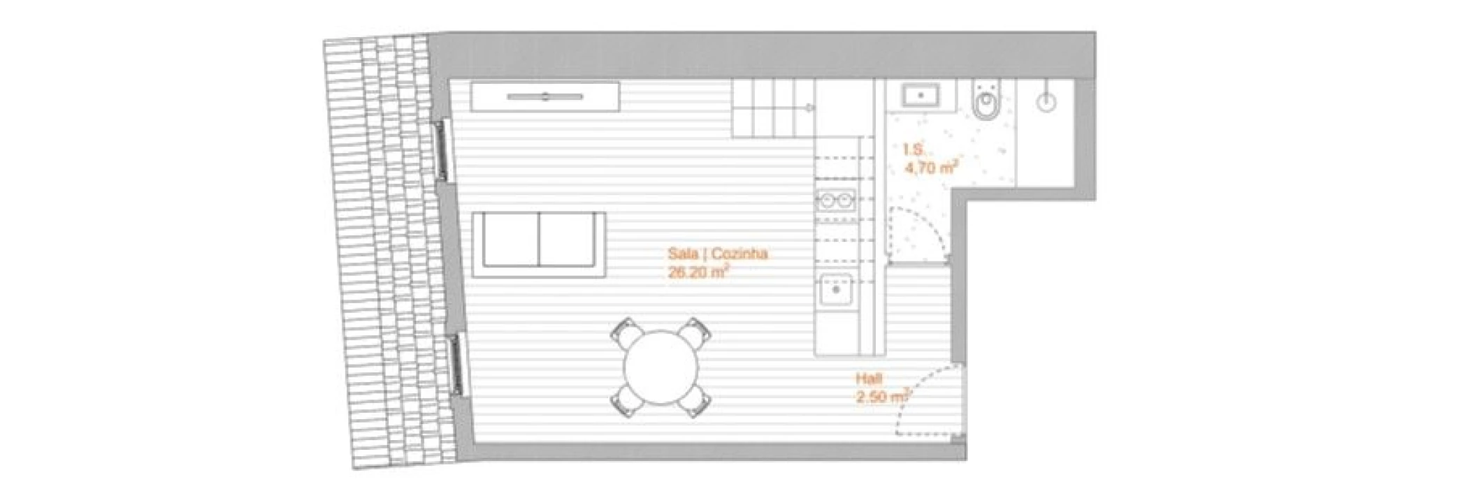 Apartamento T0 para Venda em Cedofeita, Santo Ildefonso, Sé, Miragaia, São Nicolau e Vitória Foto 8