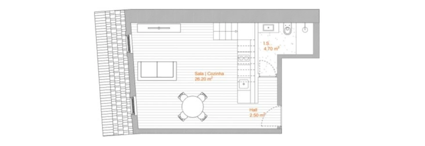 Apartamento T0 para Venda em Cedofeita, Santo Ildefonso, Sé, Miragaia, São Nicolau e Vitória Foto 8