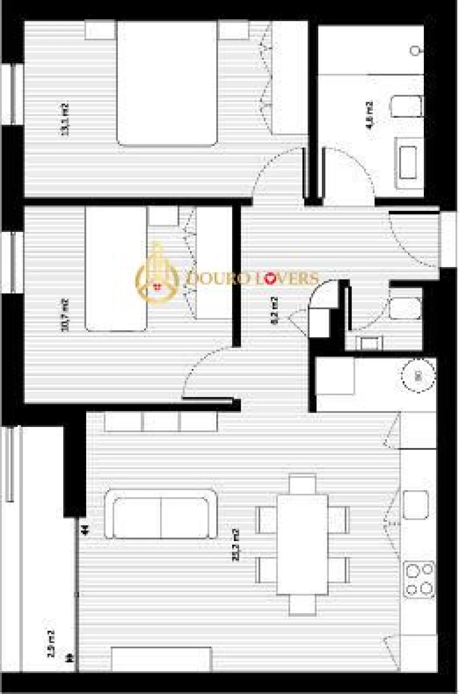 Apartamento T2 para Venda em Rio Tinto Foto 11