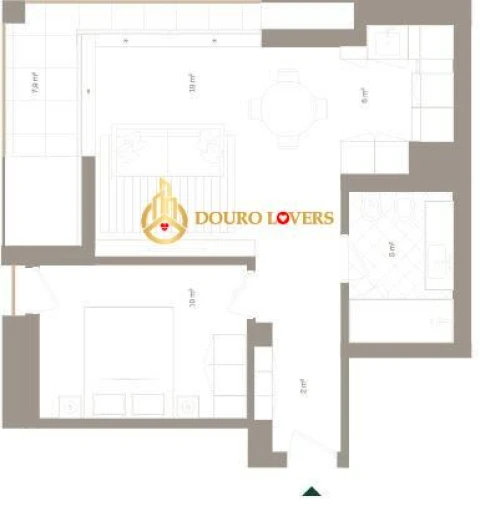Apartamento T1 para Venda em Santa Marinha e São Pedro da Afurada