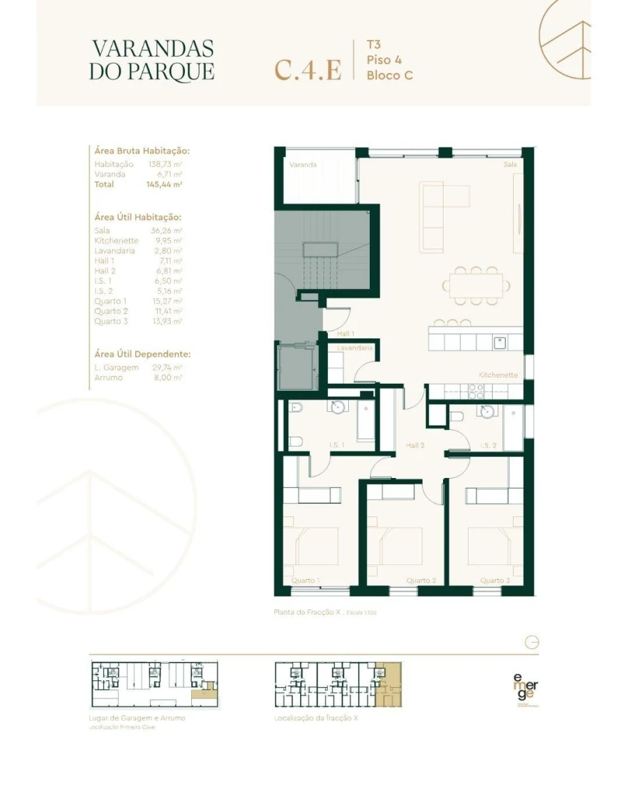 Apartamento T3 para Venda em São João da Madeira Foto 31