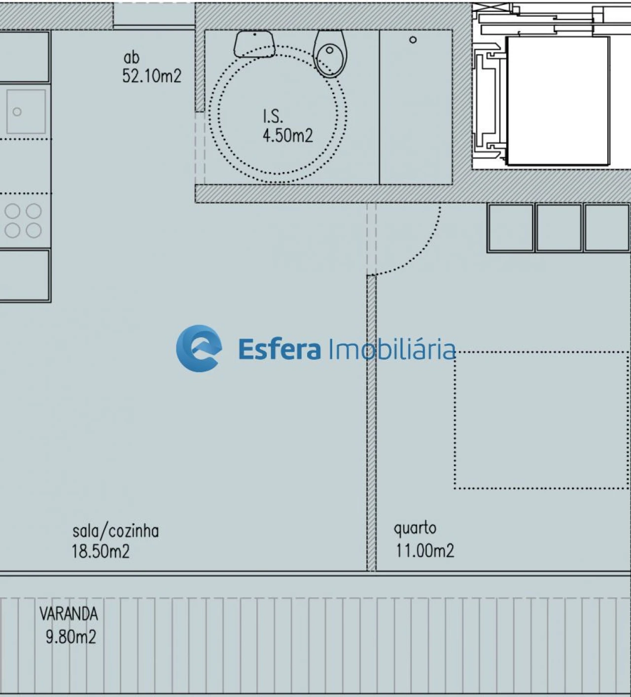 Apartamento T1 para Venda em São Mamede de Infesta e Senhora da Hora Foto 14