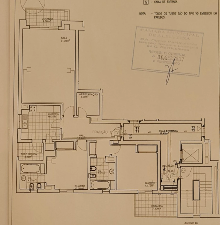 Apartamento T2 para Venda em Albufeira e Olhos de Água Planta 1