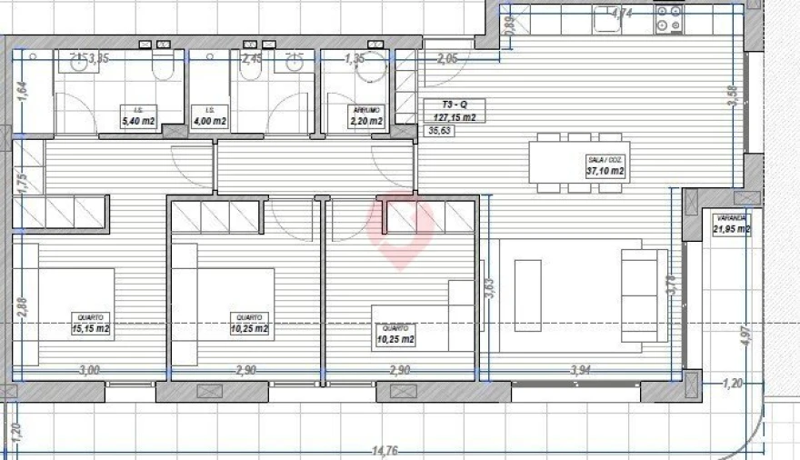 Apartamento T3 para Venda em Valença, Cristelo Covo e Arão