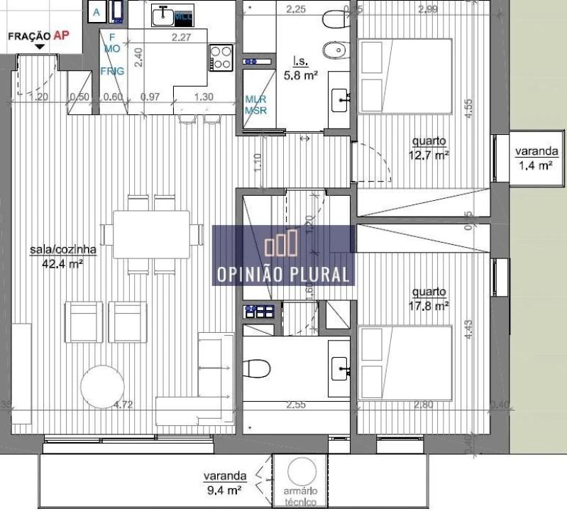 Apartamento T2 para Venda em Avintes Foto 18