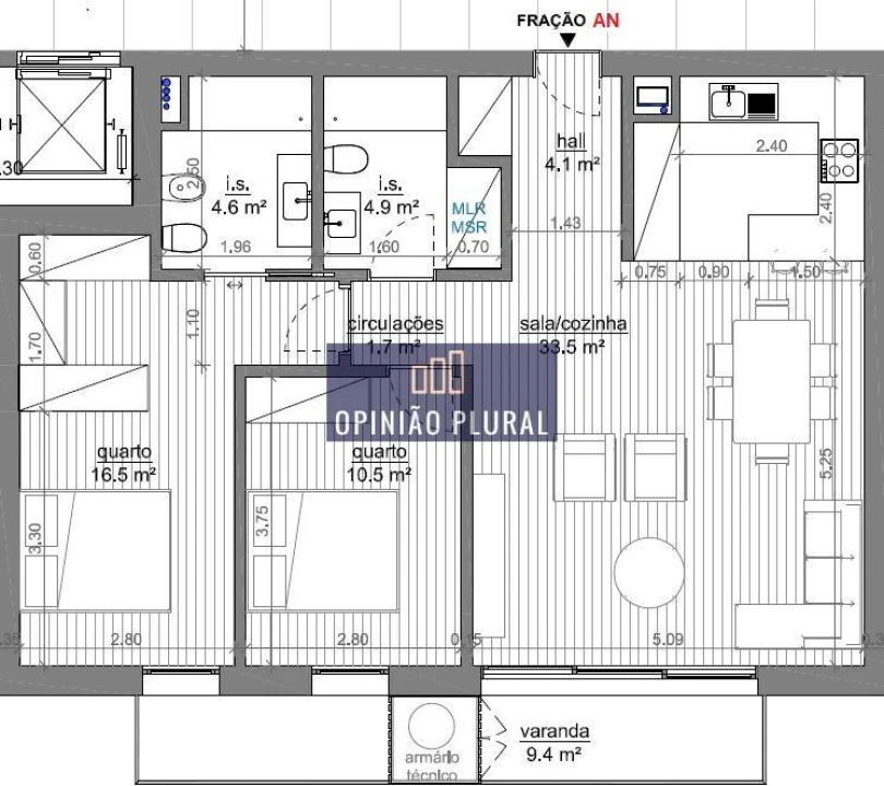 Apartamento T2 para Venda em Avintes Foto 18