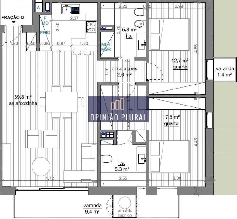 Apartamento T2 para Venda em Avintes Foto 18