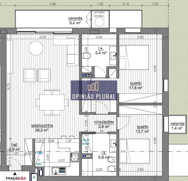 Apartamento T2 para Venda em Avintes Foto 18