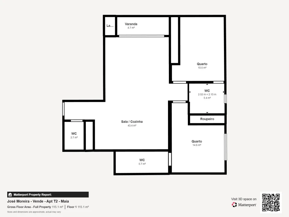 Apartamento T2 para Venda em Nogueira e Silva Escura Foto 29