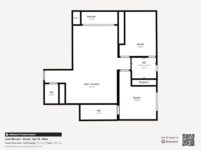 Apartamento T2 para Venda em Nogueira e Silva Escura Foto 29