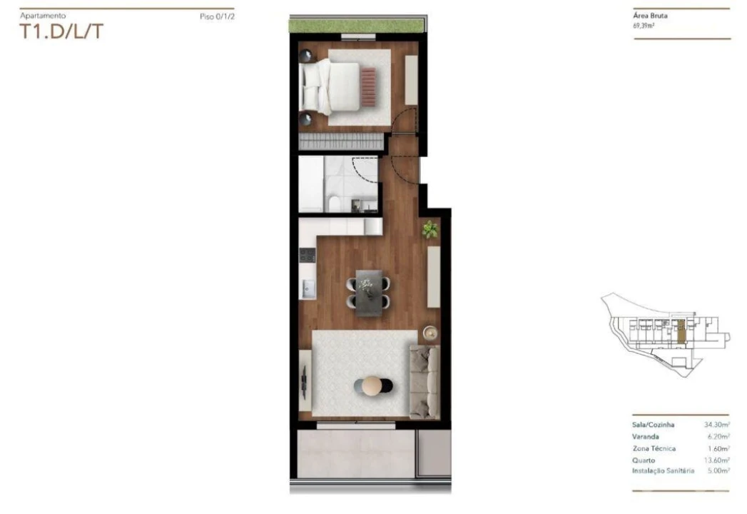 Apartamento T1 para Venda em Funchal (São Pedro) Foto 8