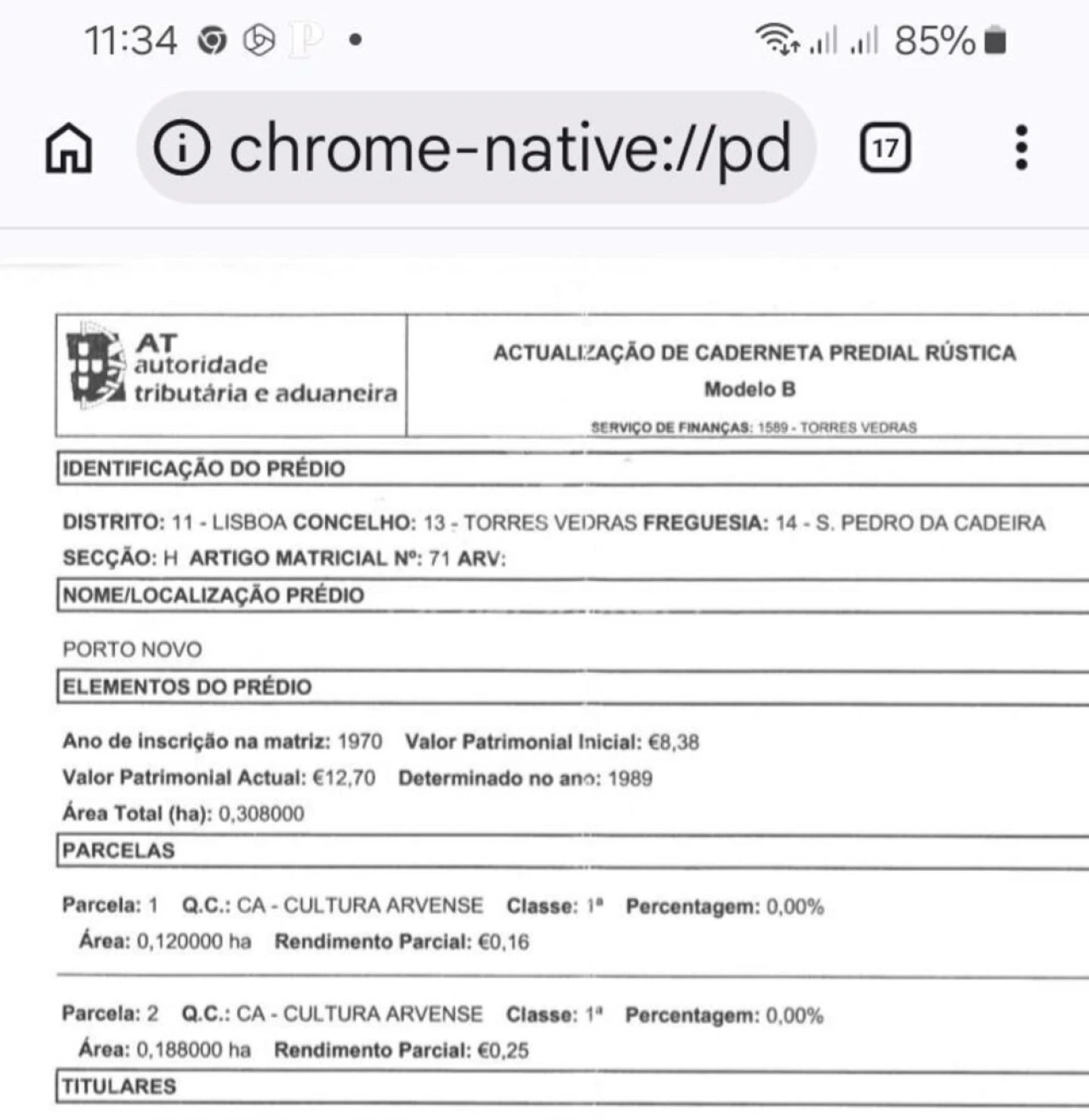 Terreno para Venda em São Pedro da Cadeira Foto 4