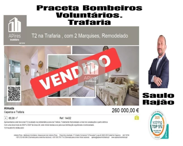 Apartamento T2 para Venda em Caparica e Trafaria Foto 1