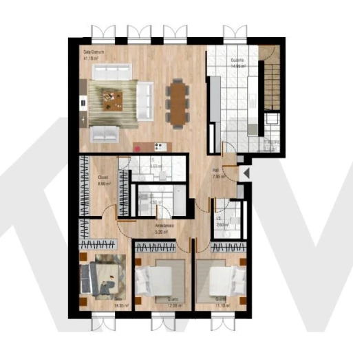 Apartamento T3 para Venda em Belém Foto 44