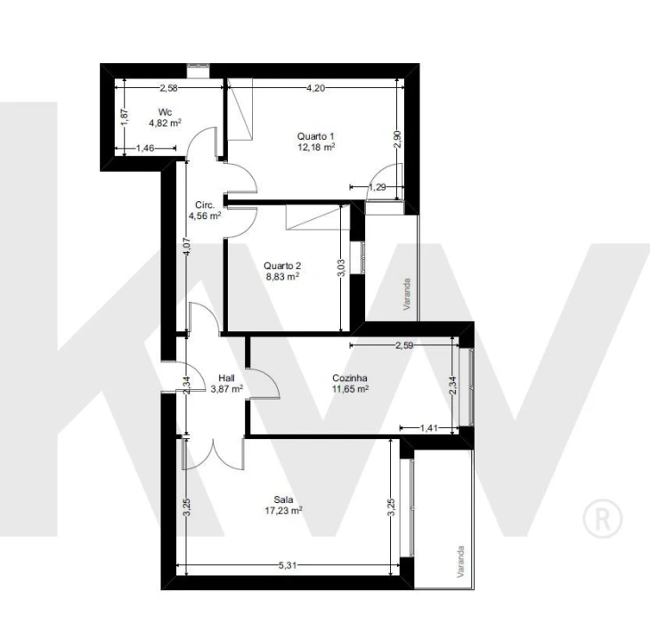 Apartamento T2 para Venda em Subportela, Deocriste e Portela Susã Foto 29
