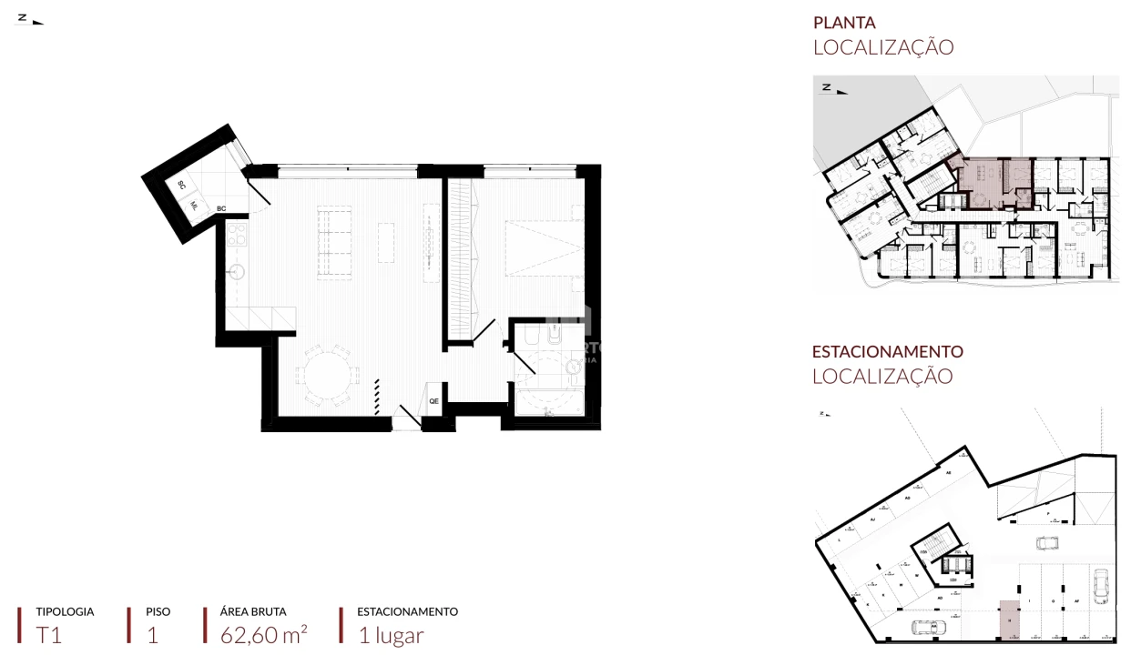 Apartamento T1 para Venda em Santa Marinha e São Pedro da Afurada Foto 7