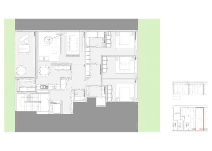 Apartamento T3 para Venda em Canidelo Planta 1