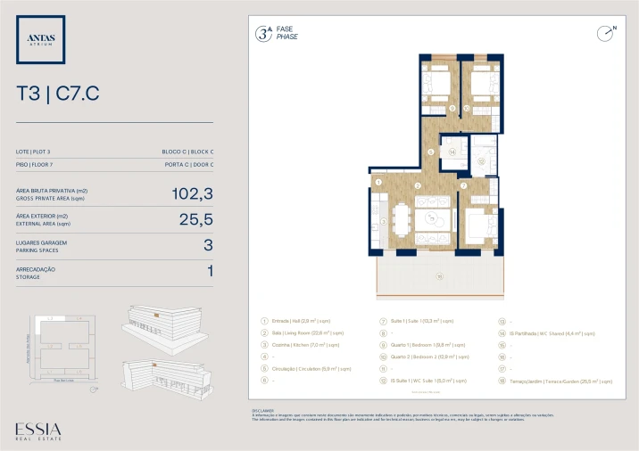 Apartamento T3 para Venda em Campanhã Planta 1
