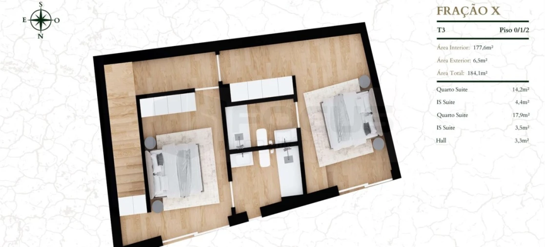 Apartamento T3 para Venda em Glória e Vera Cruz Foto 32