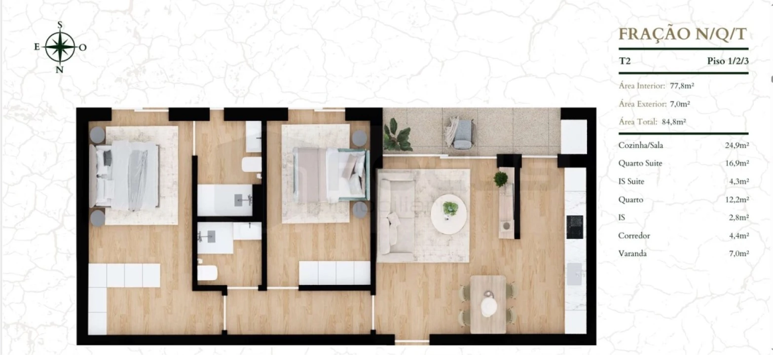 Apartamento T2 para Venda em Glória e Vera Cruz Foto 31