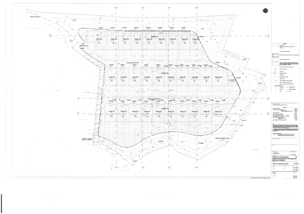 Terreno P/ Prédio para Venda em Albufeira e Olhos de Água Planta 3