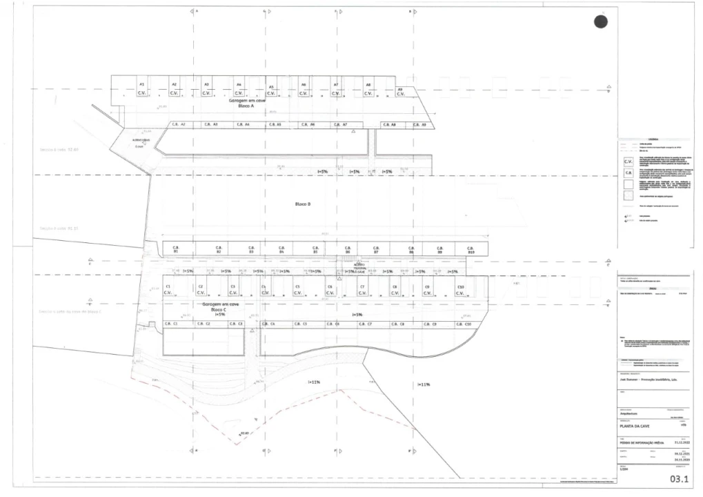 Terreno P/ Prédio para Venda em Albufeira e Olhos de Água Planta 7
