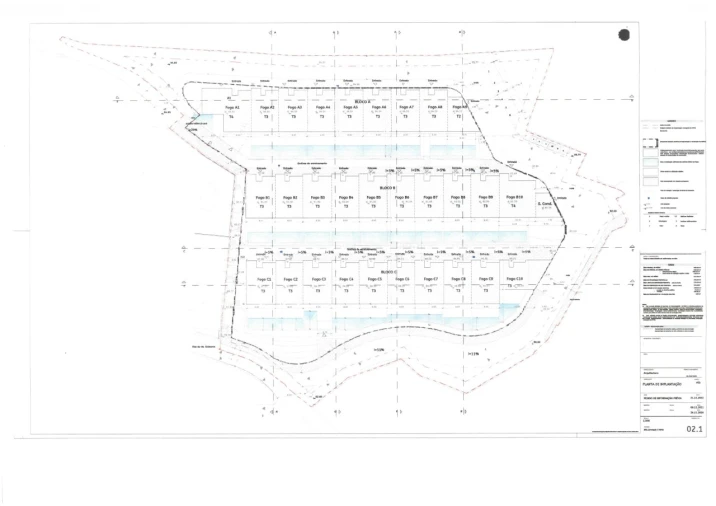 Terreno P/ Prédio para Venda em Albufeira e Olhos de Água Planta 4