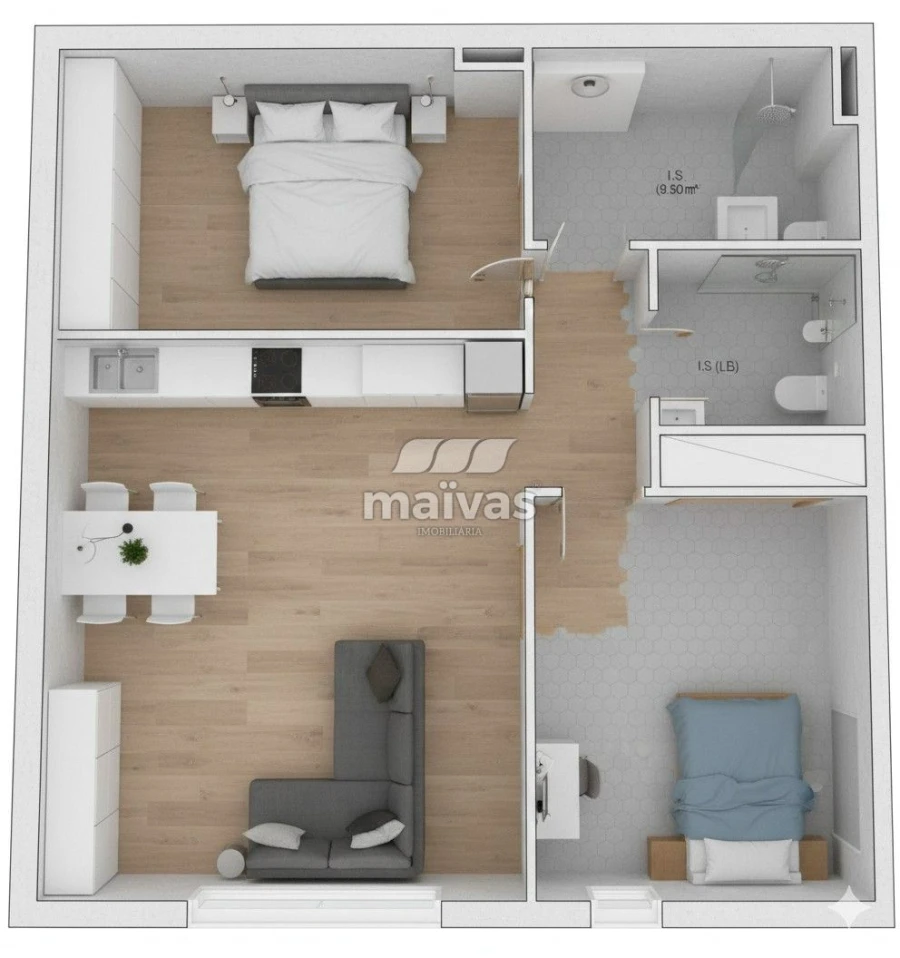 Apartamento T2 para Venda em Vila Verde e Barbudo Foto 3