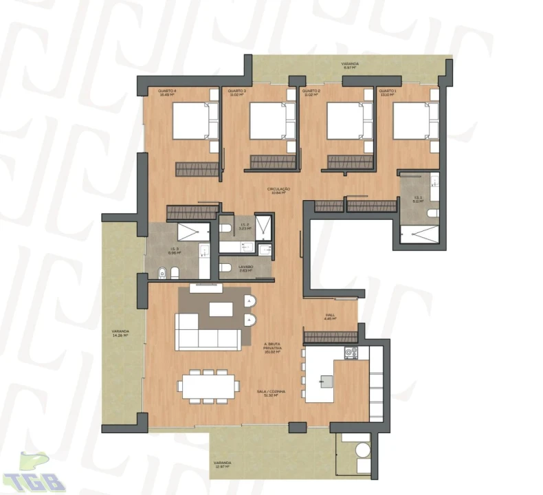 Apartamento T4 para Venda em Glória e Vera Cruz Foto 7